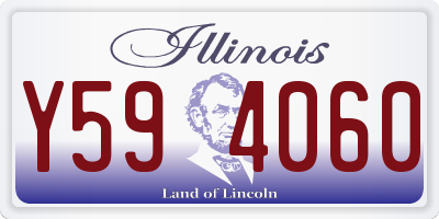 IL license plate Y594060