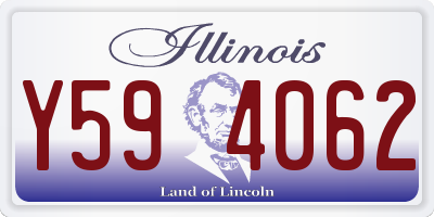 IL license plate Y594062