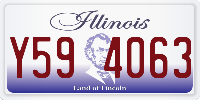 IL license plate Y594063