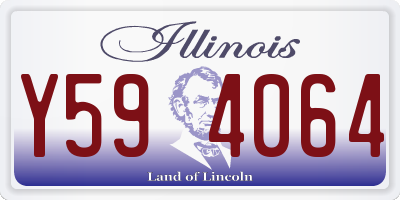 IL license plate Y594064