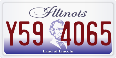 IL license plate Y594065
