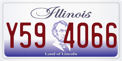 IL license plate Y594066