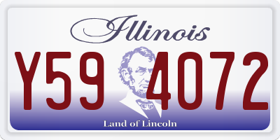 IL license plate Y594072