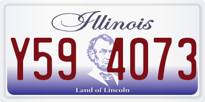 IL license plate Y594073