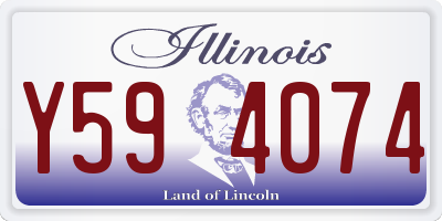 IL license plate Y594074