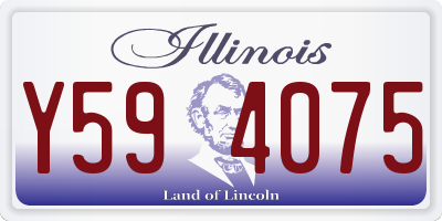 IL license plate Y594075
