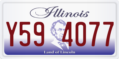 IL license plate Y594077