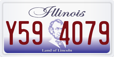 IL license plate Y594079