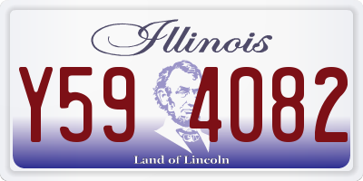IL license plate Y594082