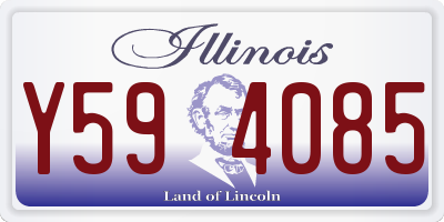 IL license plate Y594085