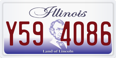 IL license plate Y594086