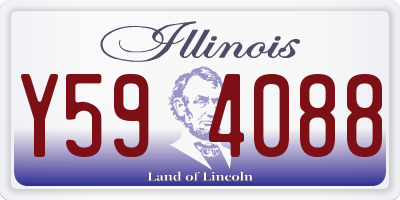 IL license plate Y594088