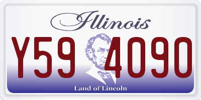 IL license plate Y594090