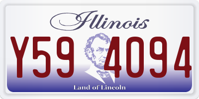 IL license plate Y594094