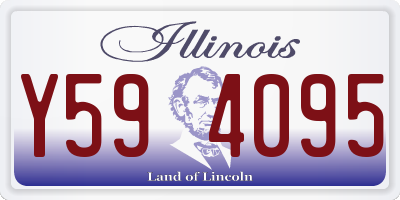 IL license plate Y594095