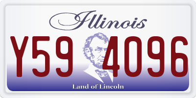 IL license plate Y594096