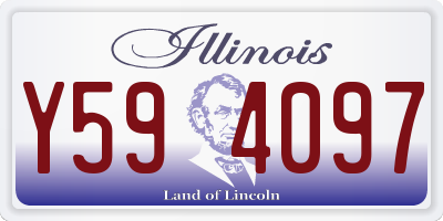 IL license plate Y594097