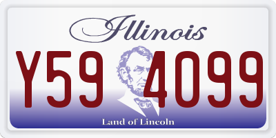 IL license plate Y594099