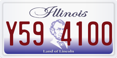 IL license plate Y594100