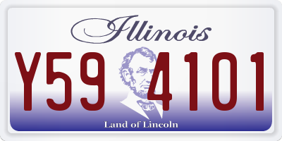 IL license plate Y594101