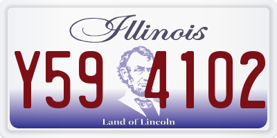 IL license plate Y594102