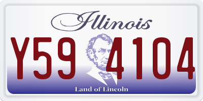 IL license plate Y594104