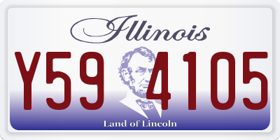 IL license plate Y594105