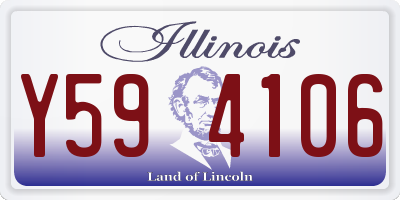 IL license plate Y594106
