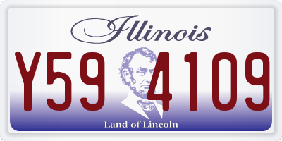IL license plate Y594109