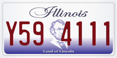 IL license plate Y594111