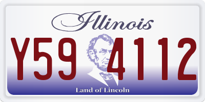 IL license plate Y594112