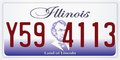 IL license plate Y594113