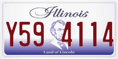 IL license plate Y594114