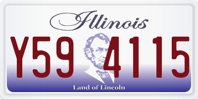 IL license plate Y594115