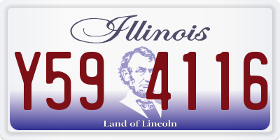 IL license plate Y594116