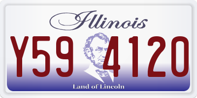 IL license plate Y594120