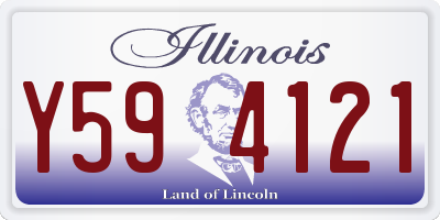 IL license plate Y594121