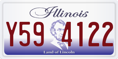 IL license plate Y594122