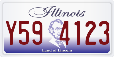 IL license plate Y594123