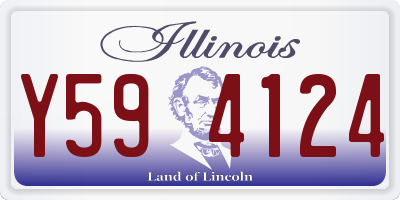 IL license plate Y594124