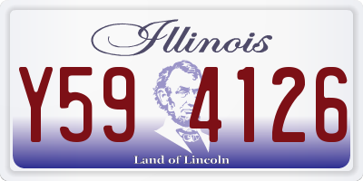 IL license plate Y594126