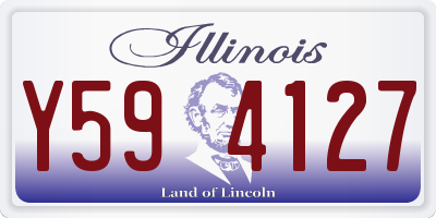 IL license plate Y594127