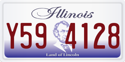 IL license plate Y594128
