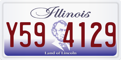 IL license plate Y594129
