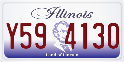 IL license plate Y594130