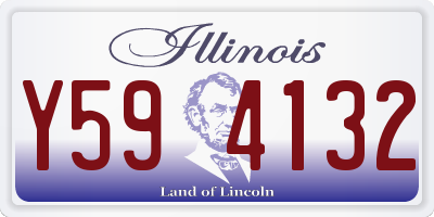 IL license plate Y594132