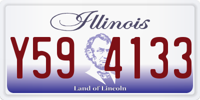 IL license plate Y594133