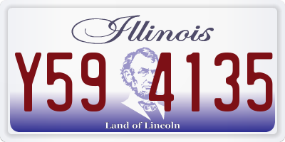 IL license plate Y594135