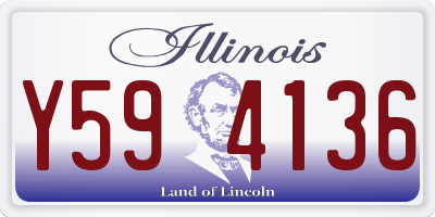 IL license plate Y594136