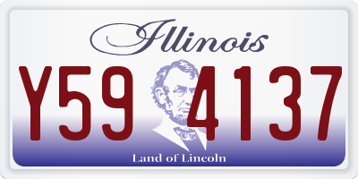 IL license plate Y594137